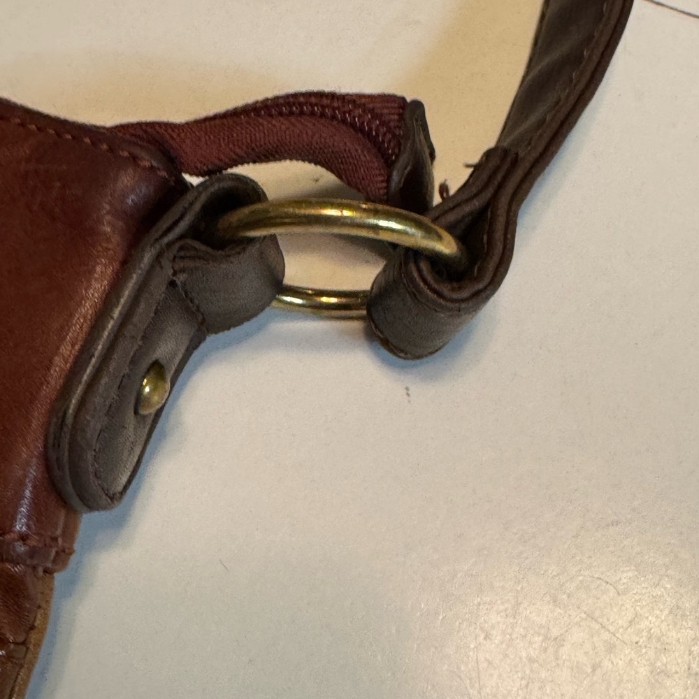 Stone & Co Retro Classic Brown Leather Purse / Crossbody Bag - Picture 6 of 13